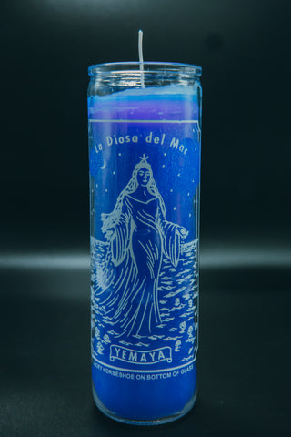 Yemaya (Blue) (Picture Candle)