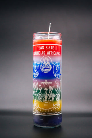 Seven African Powers (Picture Candle)