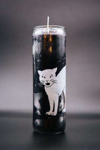 Black Cat (Picture Candle)
